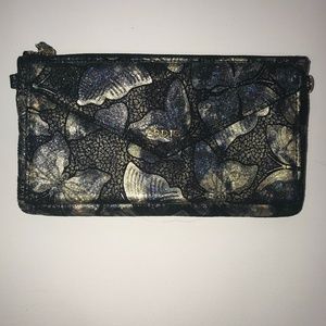 Lodis Black & Gold Butterfly Printed Crossbody